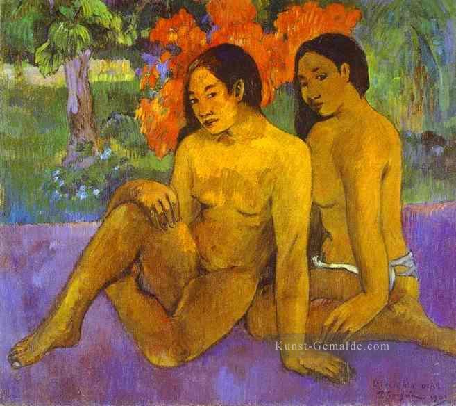 Und das Gold ihrer Körper Et l oder de leurs corps Paul Gauguin impressionism nude Ölgemälde